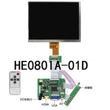 8 inch lcd screen HE080IA-01D 1024*768 IPS hd LCD Display + HDMI/VGA/AV Control Driver Board 2024 - buy cheap