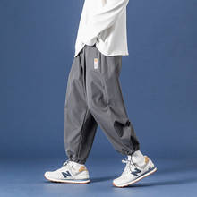 Privathinke-pantalones bombachos informales para hombre, ropa de calle holgada, de talla grande, Color sólido, estilo coreano, 2020 2024 - compra barato