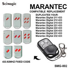 MARANTEC Digital 211/212/214/382/384/224 / D302 / 384 / D304 Fixed Code 433.92MHz Garage Motor Door Remote Control Transmitter 2024 - buy cheap