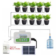 Intelligent Garden Automatic Watering Device Solar Energy Charging Water Pump Timer System Potted Plant Drip Irrigation 2024 - buy cheap