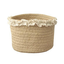 16x12cm Natural jute hand-woven desktop storage box bedside storage basket table storage basket cosmetic tassel storage basket 2024 - buy cheap