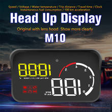 M10 HUD Car OBD2 Scanner HUD Head Up Display OBD II interface Overspeed Warning Voltage Security Alarm 3.5 inch Head-up display 2024 - buy cheap