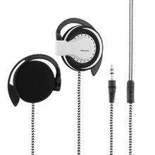 Fone de ouvido com fio para jogos 3.5mm, esportivo, com gancho, 1.1 metros, para smartphones, tablet, laptop, desktop, pc 2024 - compre barato