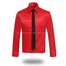 Sombrero MJ Michael Jackson, camisa roja clásica de corte liso con lazo, accesorio de Cosplay para fiesta de Halloween #03FZGSD04 2024 - compra barato