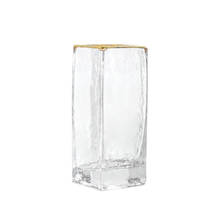 Nórdico transparente ouro fronteira vaso de flores de vidro decoração para casa vaso de flores planta titular mesa hidroponia decoração estatueta 2024 - compre barato