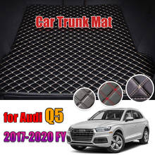 Alfombrilla de cuero para maletero de coche, forro de carga para Audi Q5L, Q5 FY 2017, 2018, 2019, 2020 2024 - compra barato