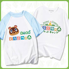 Camiseta de Anime japonés para hombres y mujeres, camisa de manga corta de algodón con temática de Tom Nook Crossing, Cosplay, de verano 2024 - compra barato
