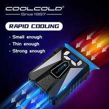Охлаждающий вентилятор COOLCOLD, портативный кулер для ноутбука 12-17 дюймов, внешний вентилятор для извлечения воздуха, регулируемая скорость 2024 - купить недорого