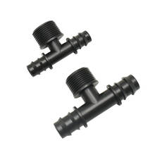 Male 3/4" to 16mm 20mm hose water splitter 2-way DN15 DN20 Garden Hose Splitter 40pcs 2024 - buy cheap