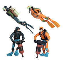 Miniature Diver Figure Ocean Diving Model Adventure Aquarium Decor 3D Mini Swimmer Action Figures 2024 - buy cheap