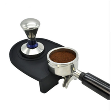 S/m tamanho silicone tamper café esteira titular barista café barra de chá ferramenta fabricante de café espresso base de apoio antiderrapante esteira de canto flexível 2024 - compre barato