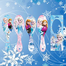 Disney-peine de Frozen para niña, accesorios para muñecas de Elsa, airbag, masaje, cojín de aire, regalo de cumpleaños 2024 - compra barato