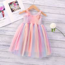 2-6 Years High Quality Summer Girl Dress 2021 New Floral Cotton Solid Draped Ruched Kid Children Clothing Girl Princess Dresses 2024 - buy cheap