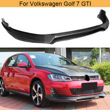 Car Front Bumper Lip Spoiler For Volkswagen VW Golf 7 VII GTI 2014-2017 Non Standard Front Bumper Lip Spoiler Carbon Fiber 2024 - buy cheap