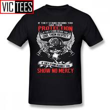 Мужские футболки пожарного, пожарный, они стоят за вами, защищают их, хлопковая забавная футболка, Мужская футболка 2024 - купить недорого