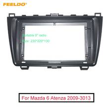 Переходник для автомобильной стереосистемы FEELDO для Mazda 6/Atenza 9 дюймов 2008-2012, 2Din, рамка для DVD-панели, рамка, комплект отделки 2024 - купить недорого