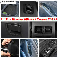 Botão de elevação da janela interna, aço inoxidável, capa de alto-falante da porta, acessórios de decoração para nissan altima/teana 2013-2018 2024 - compre barato