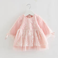 Newborn Baby Girls Clothes Lace Embroidery Baptism Dress Baby Girls for Party Wedding Infant Christening Dress 0-3Y 2024 - buy cheap