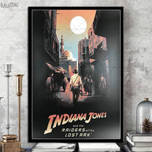 Póster de Indiana Jones, carteles e impresiones de películas clásicas, cuadro artístico de pared, pintura en lienzo para decoración del hogar y sala de estar 2024 - compra barato