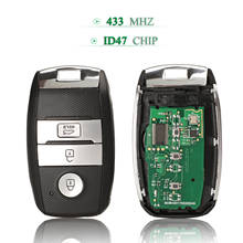 Bilchave For KIA K4 KX3 Sportage Sorento Rio After 2016 Year FOB 3 Buttons 433Mhz ID47 Chip Smart Remote Car Key Replacement 2024 - buy cheap