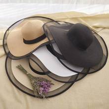 Шляпа в стиле Хепберн женская летняя Солнцезащитная Ретро шляпа с большими полями от солнца Женская пляжная шляпа для отдыха на море 2024 - купить недорого