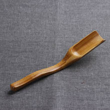 Cuchara de bambú para té y café, herramienta china de Kung Fu, 18x3cm, pala para Matcha en polvo, 1 ud. 2024 - compra barato