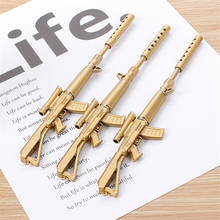 Kawaii Pens Rollerball Pen Writing School Supplies Papelaria Creative Gold Silver Machine Gun Gel Pens Ballpoint Pen Stationery 2024 - buy cheap