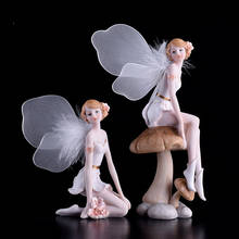 European Resin Angel Flower Fairy Doll Ornaments Home Livingroom Desktop Decoration Coffee Table Figurines Crafts Birthday Gifts 2024 - buy cheap