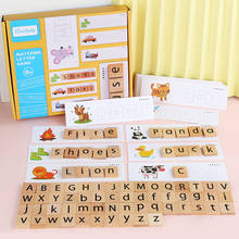 Детское раннее образовательная карточка английские буквы алфавита обучающие игры деревянный слово познавательная головоломка игрушки для детей 2024 - купить недорого