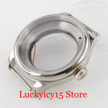 Stainless Steel PARNIS Polished 39mm Watch Case fit ETA 2836 MIYOTA 8215 821A 8205 MINGZHU 2813 Seeing Back 2024 - buy cheap