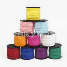4pcs/400 Yards/lot Wholesale Diameter 3MM Velvet Braided Suede  Rope Cord Jewelry Material Sewing Accessories Most Free Shipping 2024 - buy cheap
