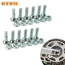 OTOM Motorcycle 12 PCS Sprocket Plugs Bolt Set Screws Dirt Bike Motocross Enduro Accessories Nuts Set For KTM CRF YZF WRF KXF RM 2024 - buy cheap