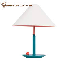 Hat Umbrella Shaped Metal Table Lamps for Children's Room Living Room Bedroom Led Eye Protection Color Table Lamp Bedside Lamp 2024 - buy cheap