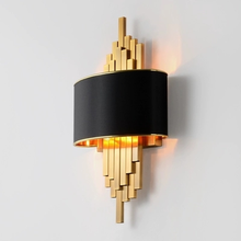 Gold Wall Sconces Lighting Fixtures Bedroom Living Room Black Lampshade Wall Lamp AC90-260V LED Wall Lamp 2024 - buy cheap