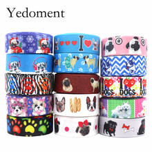 50 yards 7/8" (22mm) dog printed grosgrain ribbon cute animals ribbon hair accessories  Y2020091803 2024 - buy cheap