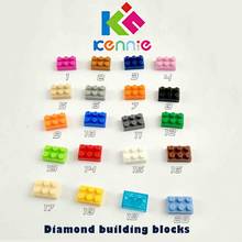6600pcs/lot Kennie mini NO.3021 Bulk color Parts bulk PLATE 2X3 Diamond building blocks Parts DIY toys for children gifts 2024 - buy cheap