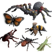 12 Kidns Simulation Insect Figure Collectible Toys Solid  Insect Animal Action Figures Kids Animal Sandtable Scene Toys 2024 - buy cheap