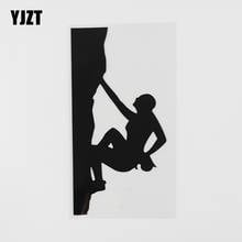 YJZT 8.7CMX17.4CM Extreme Rock Climbing Sports Vinyl Car Sticker Black/Silver 8A-0918 2024 - buy cheap