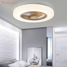 Ультратонкий потолочный вентилятор, невидимый потолочный светильник, наборы для ресторана, спальни, современная офисная потолочная лампа 2024 - купить недорого