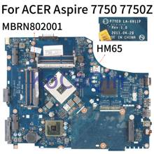 KoCoQin Laptop motherboard For ACER Aspire 7750 7750Z HM65 Mainboard P7YE0 LA-6911P MBRN802001 MB.RN802.001 2024 - buy cheap