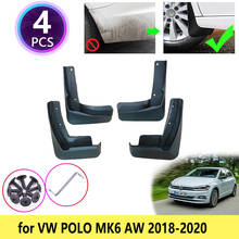 Брызговики для VW Volkswagen Polo MK6 AW 2018 2019 2020, брызговики, передние и задние автомобильные аксессуары 2024 - купить недорого