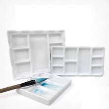 Paleta de aquarela quadrada de cerâmica, tanque de água para escritório, caligrafia, materiais de pintura, 1 peça 2024 - compre barato