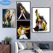 Hot Freddie Mercury Poster Bohemian Rhapsody Queen Wall Art Canvas Painting Posters and Prints for Room Decorative Home Decor 2024 - buy cheap