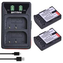 Batería de cámara de DMW-BLF19E, Cargador USB Dual LED con puerto tipo C para Panasonic Lumix GH3 GH4 GH5, DMW-BLF19 de 1860mAh, 2 uds. 2024 - compra barato