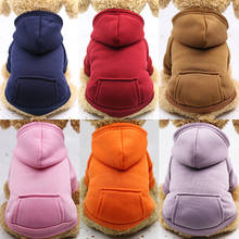 Solid Color Pet Dog Fleece Sweater for Dogs Warm Dog Clothes Dog Cool Hoodie Soft Puppy Dog Pet Clothes Sweatshirt Dog Costume 2024 - buy cheap