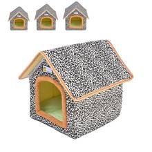 Pet Outdoor Waterproof And Weatherproof Cat House Pet Shelter Winter Thickened Warmth Removable And Washable Stray Cat House 2024 - buy cheap