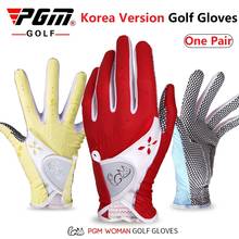 PGM-guantes de Golf transpirables para mujer, manoplas antideslizantes para mano izquierda y derecha, accesorios deportivos para Golf, 1 par 2024 - compra barato