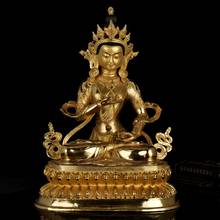 Talisman bom luxuoso de buda # home proteção eficaz # budismo tibetano vajrasatva estátua de bronze em dourado 48 cm 2024 - compre barato