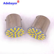 Lâmpadas led de seta para estacionamento de carro, 500 bay15s p21w 1156 22 smd, lâmpadas traseiras de freio e de estacionamento, dc 24v, 3014 peças 2024 - compre barato