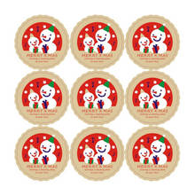 90pcs/lot kawaii Christmas music snowman adhesive seal sticker gifts label sticker DIY homemade celebrate christmas 2024 - buy cheap